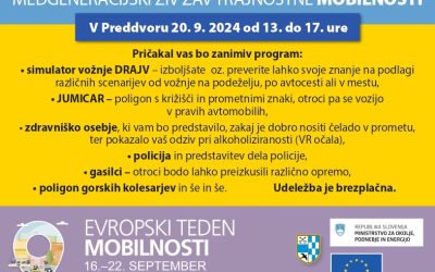 Medgeneracijski živ žav trajnostne mobilnosti v Preddvoru